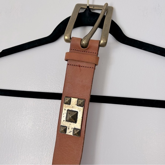 Linea Pelle Brown Leather Belt